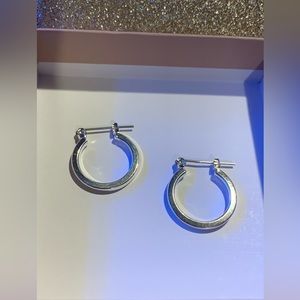 Sterling silver hoop earrings